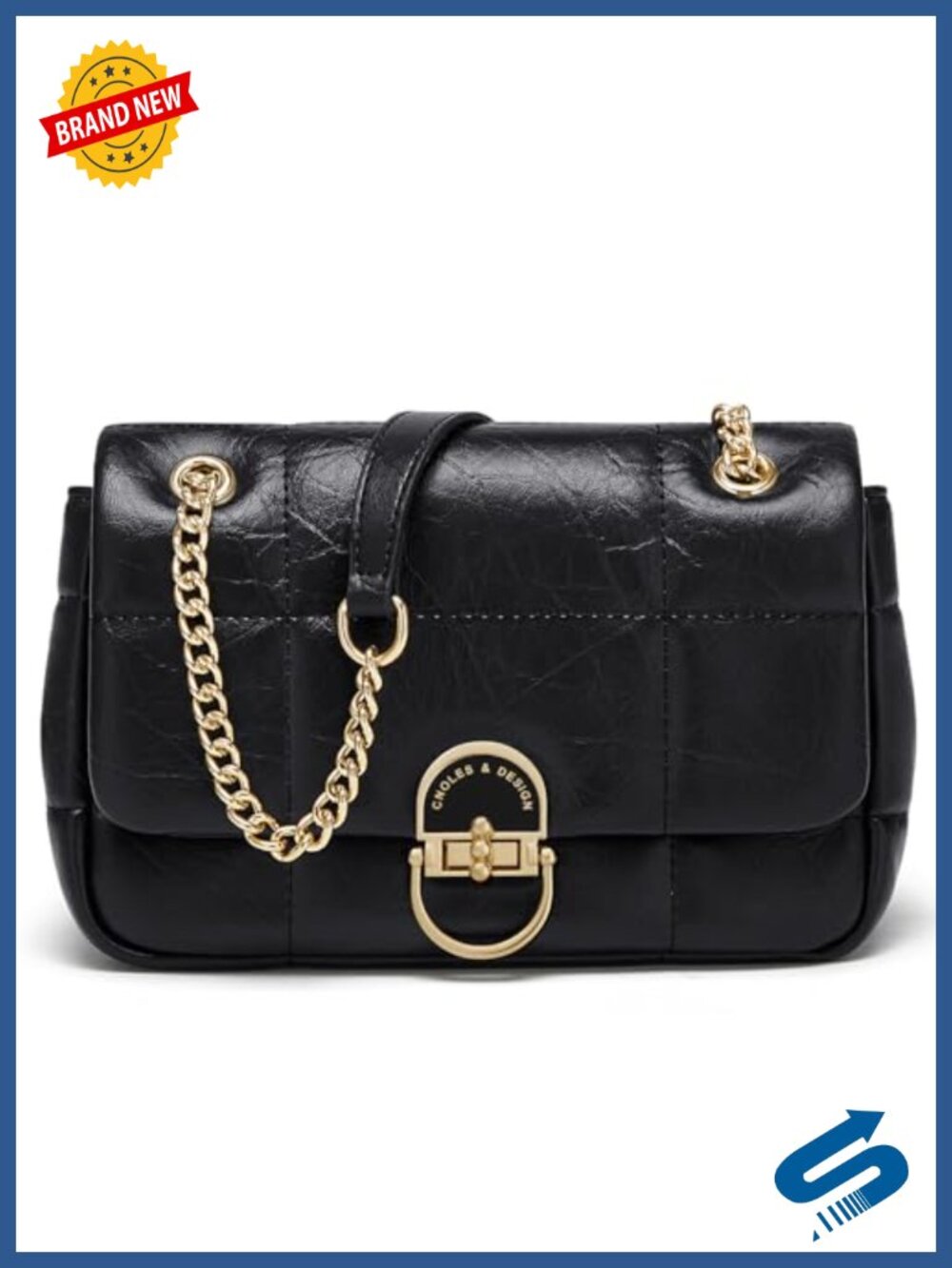 Genuine Leather Crossbody Shoulder Bag Satchel Purse Handbag Flap Clutch
